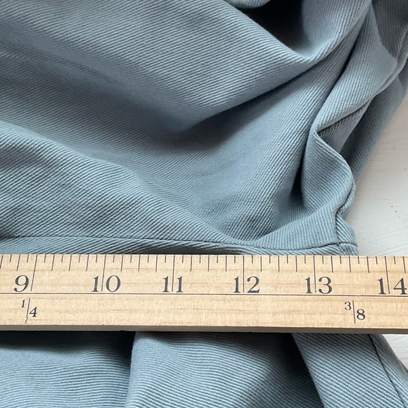 Thread & Supply Pants Womens Blue Grey Cotton Relaxed Fit High Waist Size XL NWT - Picture 8 of 9